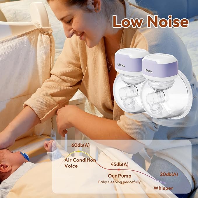 Wearable Breastfeeding Pump Hands Free of Long Battery Life, Portable Electric - Image 5