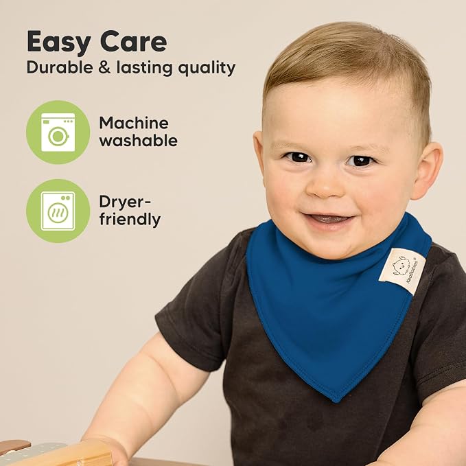 8-Pack Organic Baby Bandana Bibs - Image 7