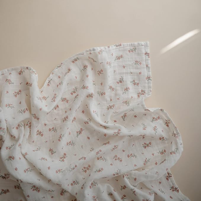 mushie Muslin Baby Swaddle Blanket | 100% Organic Cotton - Image 2