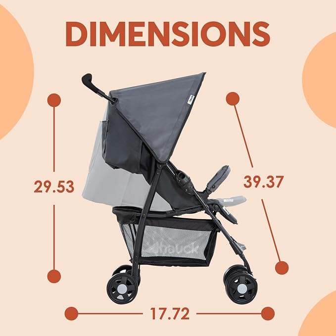 hauck Lightweight and Compact Travel Baby/Toddler Foldable Stroller, - Image 2