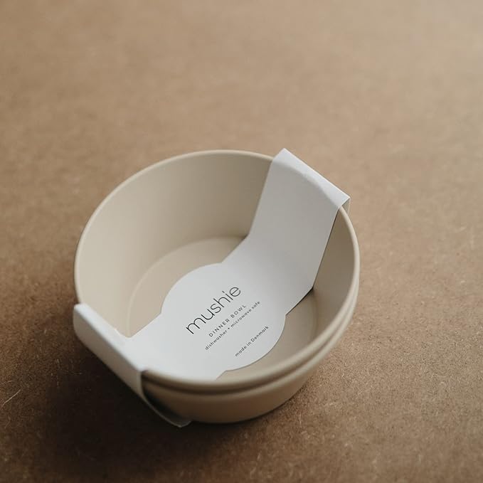 mushie Round Dinnerware Bowls for Kids | Made in Denmark - Image 3