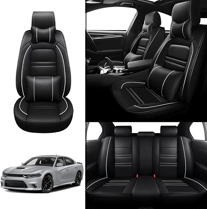 Car Seat Covers for Dodge Charger 2006-2023 | 5-Seats Seat Covers, Waterproof - Image 2