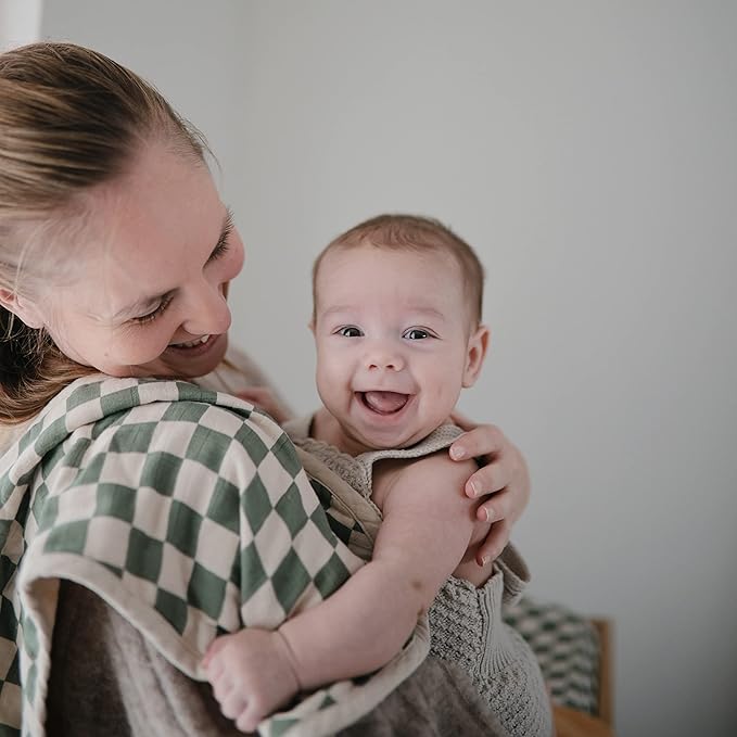 mushie Muslin Baby Burp Cloths | 100% Organic Cotton - Image 3