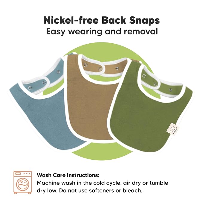 8-Pack Organic Baby Bibs for Boys, Girls - Image 9
