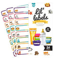 Bottle Labels, Self-Laminating, Waterproof Kids Name Labels by LilLabels