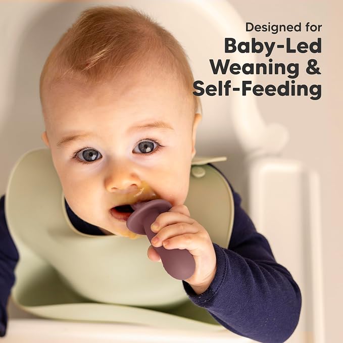KeaBabies 4-Pack Silicone Baby Spoons and Forks Set - Image 7