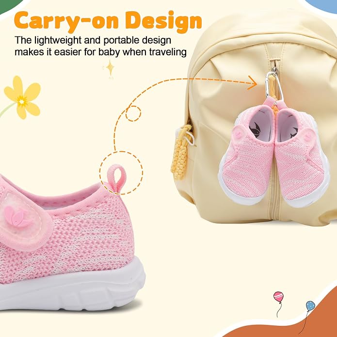 FEETCITY Baby Shoes Boys Girls First Walking Shoes Infant Sneakers Lightweight - Image 4