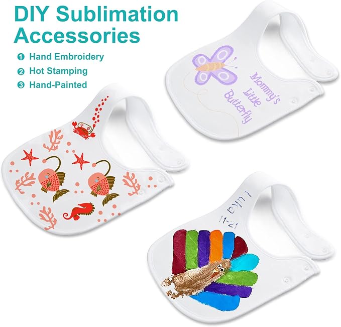 Baby Bibs Soft and Absorbent Organic Cotton Bandana Drool Bibs Set - Image 4