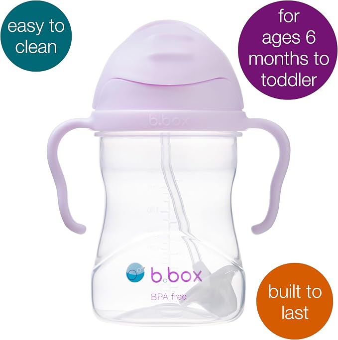 b.box Sippy Cup with Weighted Straw. Drink from any Angle, Leak Proof, Spill - Image 3
