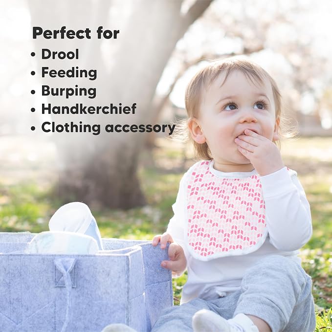 8-Pack Organic Baby Bibs for Boys, Girls - Image 7