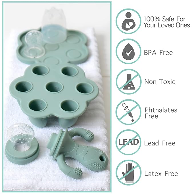 Little Twig Baby Fruit Feeder Pacifier Teether | Baby Food Freezer Tray - Image 3