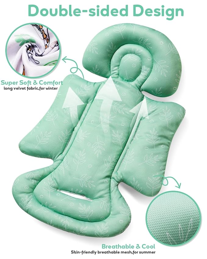 Infant Car Seat Insert, Enlarged Head Support - Image 2