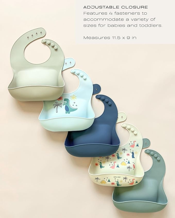 Hippypotamus Silicone Baby Bibs - Image 6