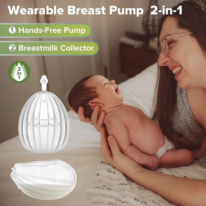 haakaa Manual Breast Pump for Breastfeeding 4oz/100ml and Shell Wearable Manual - Image 5