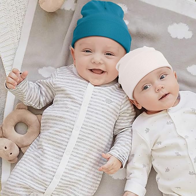 DRESHOW BQUBO 6 Pack Baby Newborn Hats Set - Image 2