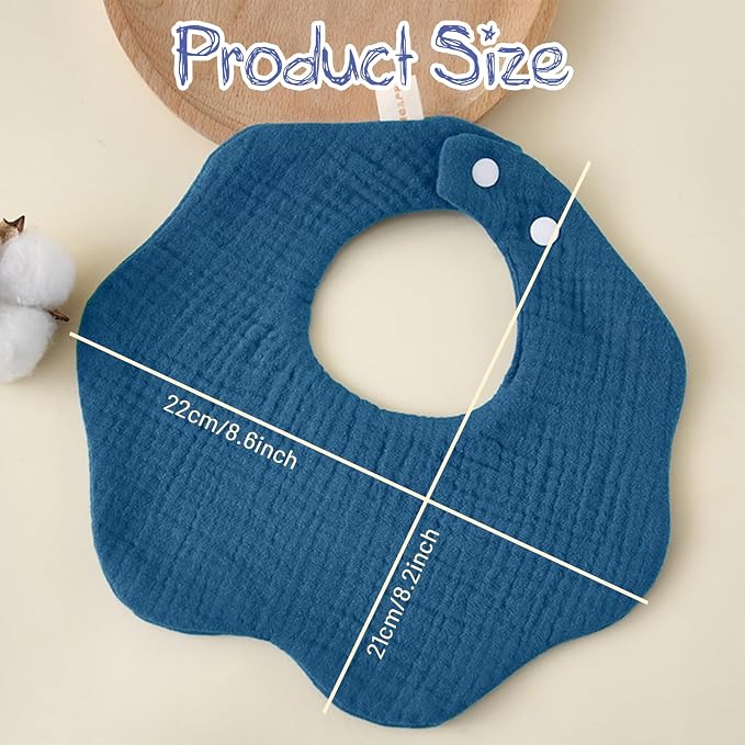Baby Bibs Muslin Drool Teething Drooling Bibs - Image 4