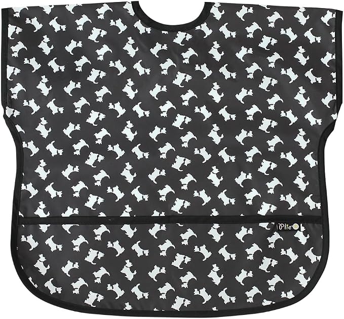 Short Sleeve Waterproof Bib for Toddlers – Feeding Apron for Mealtime, by Plie