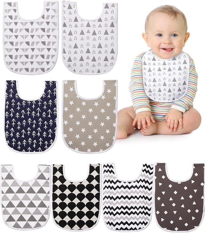 Lilian&Gema Baby Bibs 8 Pack Baby Drool Bibs - Image 8