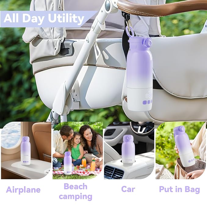 Portable Bottle Warmer for Travel: Large 12oz Capacity - Image 8
