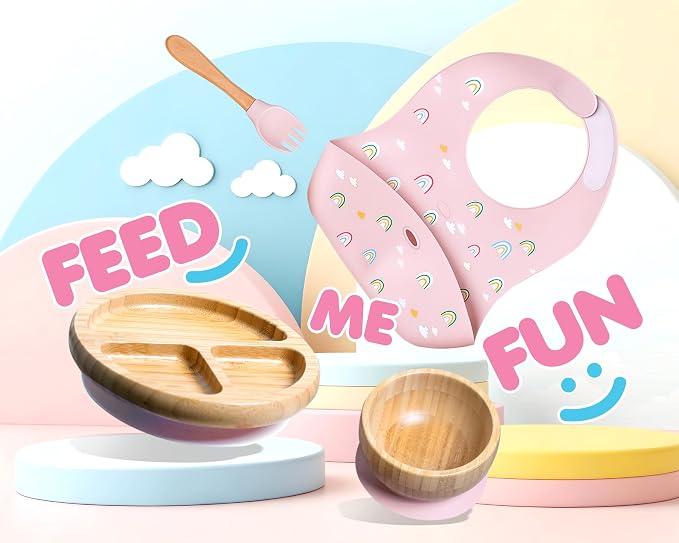 Bamboo Baby Feeding Set for Infants & Toddlers - Image 6