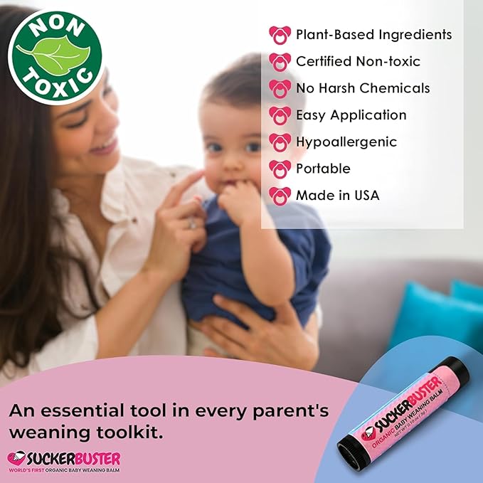 SUCKERBUSTER Baby Breastfeeding Weaning Balm Stick - 10oz - Image 6