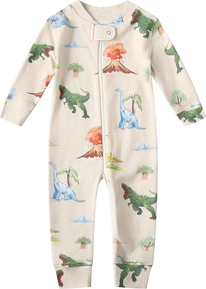 Owlivia Organic Cotton Baby Boy Girl Zip up Sleep 'N Play Pjs, Long Sleeve by Owlivia