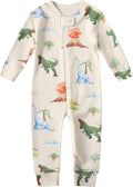 Owlivia Organic Cotton Baby Boy Girl Zip up Sleep 'N Play Pjs, Long Sleeve by Owlivia