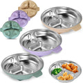 Stainless Steel Toddler Plates by TAOceeXI