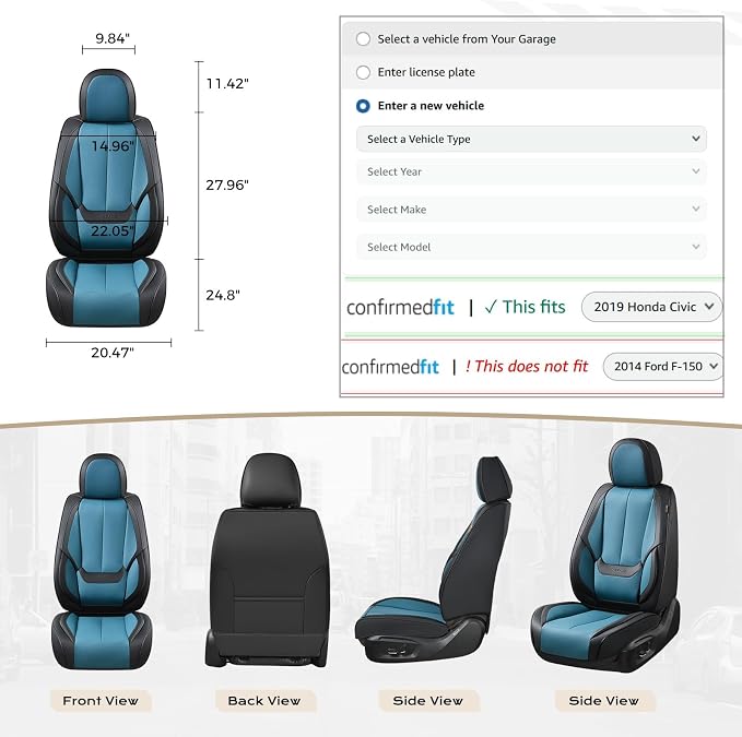 Coverado Seat Covers, Car Seat Covers Front Seats, Car Seat Cover, Car Seat - Image 5