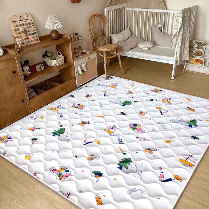 Baby Play Mat - 6ft X 4ft, Premium Thicker Foam One-Piece Crawling Mat - Image 6