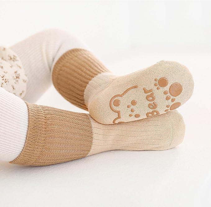Zumou Toddler Knee High Socks Non Slip Anti Skid Baby Boy Girls Seamless Long - Image 7