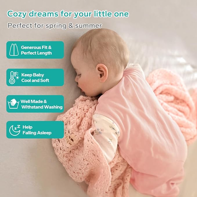Rayon Made from Bamboo Sleep Sack, 0.5 TOG Wearable Blanket Baby, Lightweight - Image 5