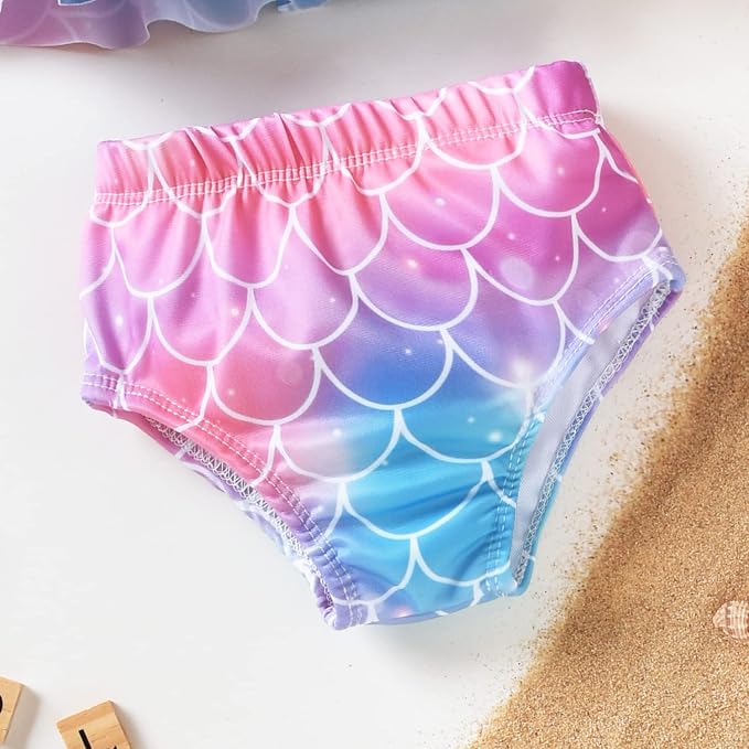 Aalizzwell Toddler Baby Girl Bathing Suit Two Piece Swimsuit Bikini Beach Wear - Image 5