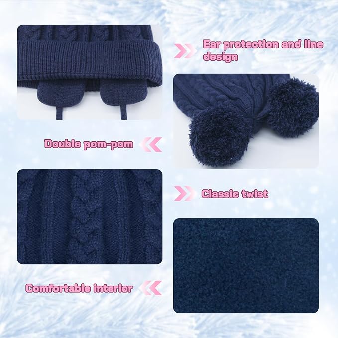 Duoyeree Toddler Winter Hat - Image 3