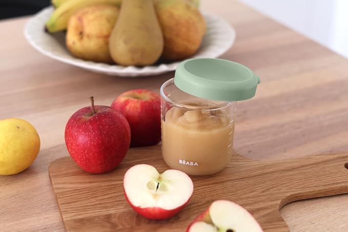 BEABA 8 oz Glass Baby Food Jars - Image 5