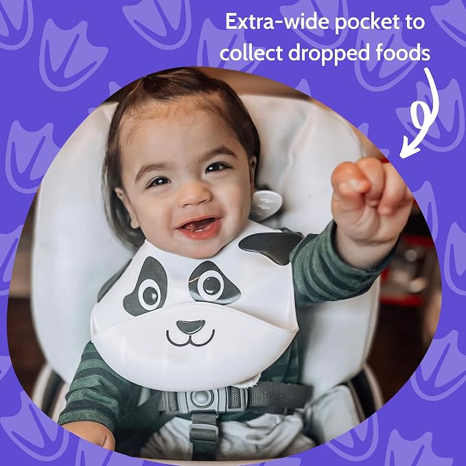Silly Goose Silicone Animal Baby Bibs - Image 5