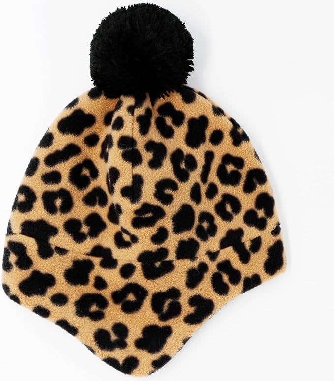 Duoyeree Kids Beanie Hat for Boys Girls Pom-pom Kint Hats Cozy Lining Winter - Image 3