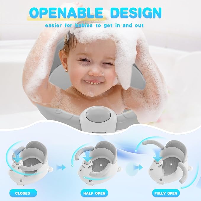 Baby Bath Seat for Babies 6 Months & Up, Bath Seats for Babies Sitting Up - Image 4