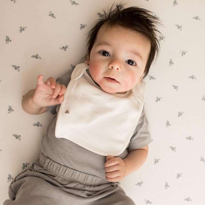 Burt's Bees Baby Organic Baby Bibs – 100% Cotton Newborn Infant Bibs - Image 3