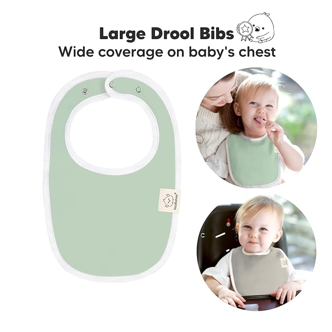 8-Pack Organic Baby Bibs for Boys, Girls - Image 2