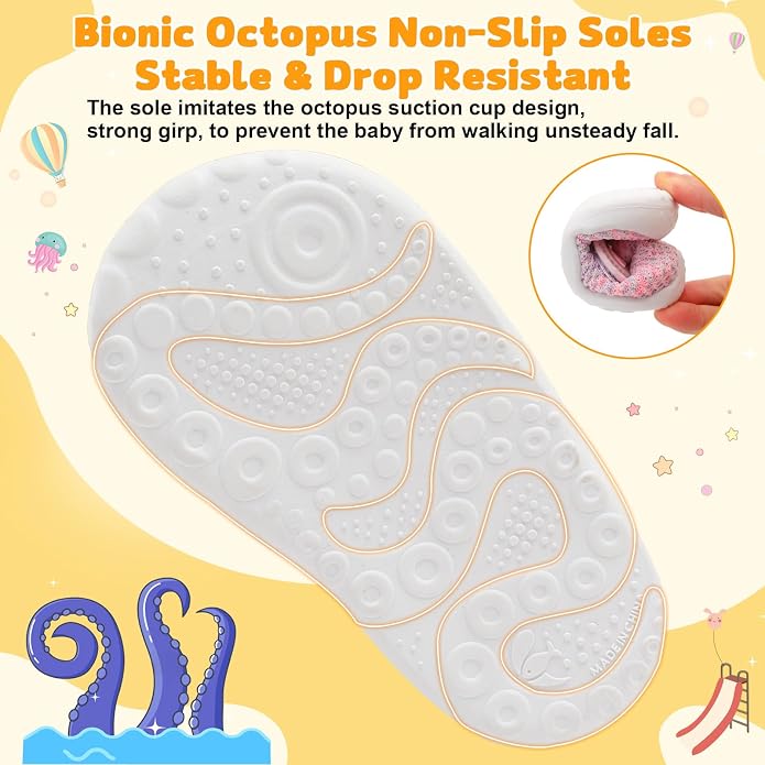 FEETCITY Baby First Walking Shoes Wide Baby Shoes Infant Sneakers Newborn Crib - Image 6