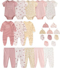 Unisex Baby Boy Girl Clohtes Pants Sets 23 pack Cotton Casual New born Clothing by JELYLOVE