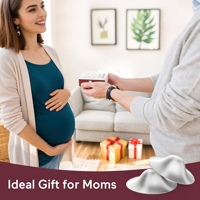 Momcozy 999 Silver Nursing Cups, Hole-Free Design, 999 Silver Nipple Shields - Image 7
