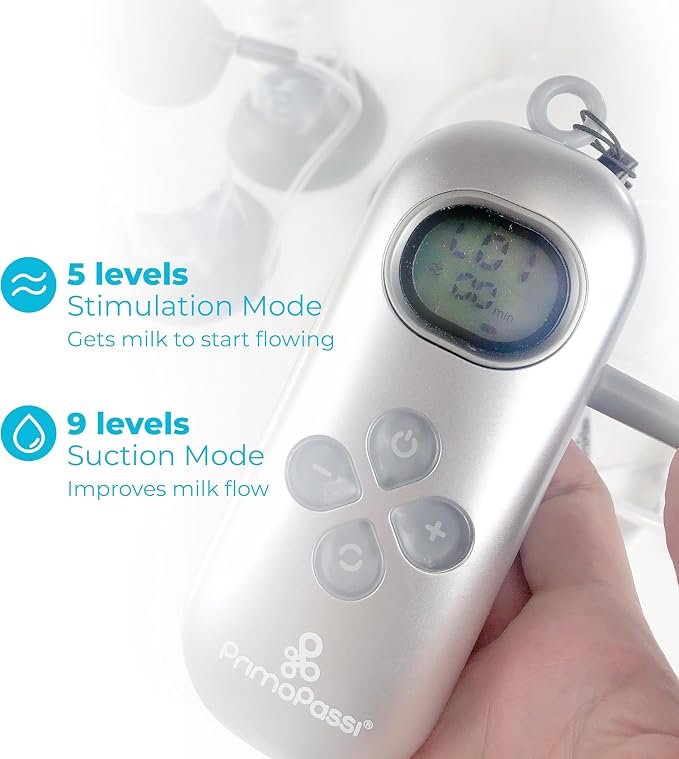 Primo Passi - Double Electric Breast Pump Portable | Small Easy to Carry | - Image 3