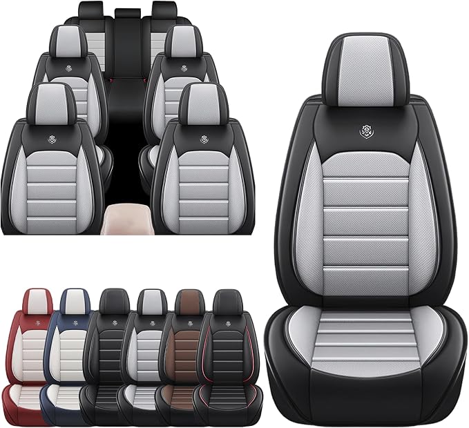 JOJ Car Seat Cover Fit for Toyota Highlander 2001-2025, 7 Seat Car Seat Cover by JOJ