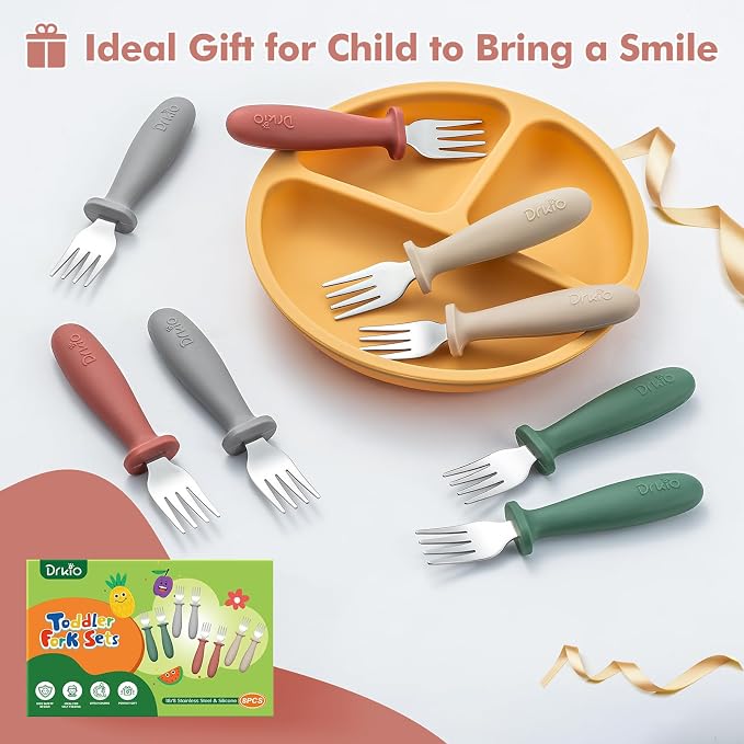 DRKIO 8 Pieces Toddler Forks Set - Image 5