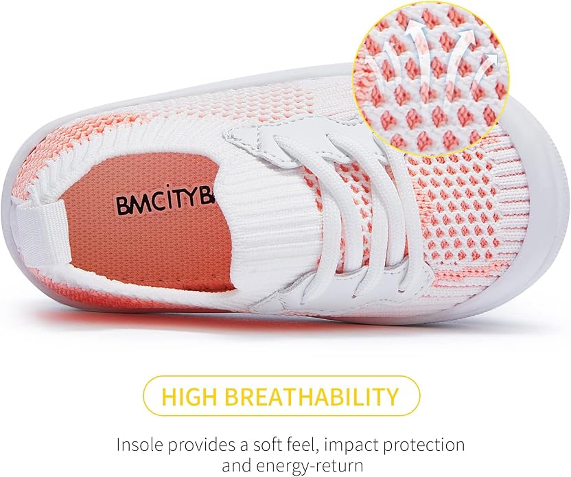 BMCiTYBM Baby Sneakers Girls Boys Lightweight Breathable Mesh First Walkers - Image 5
