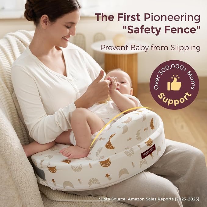 Momcozy Innovative Safety Fence Nursing Pillow - Image 2