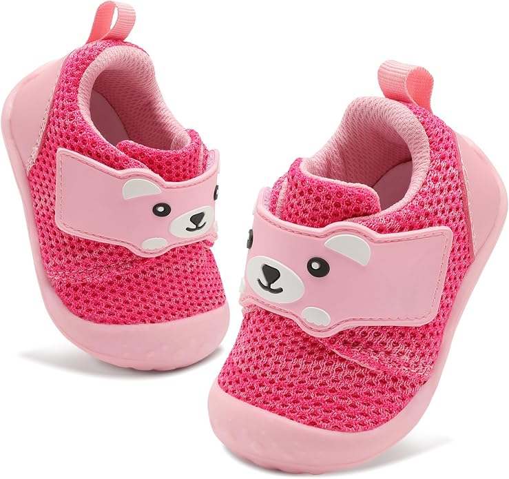 FEETCITY Baby Walking Shoes Wide Baby Shoes Boys Girls Infant Sneakers Crib by FEETCITY