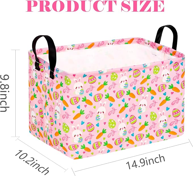 Easter Gift Eggs Storage Basket Kids Toys Storage Basket Organizer Box Clothes - Image 2